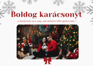 Karácsonyi képeslap (hűtőmágnes)